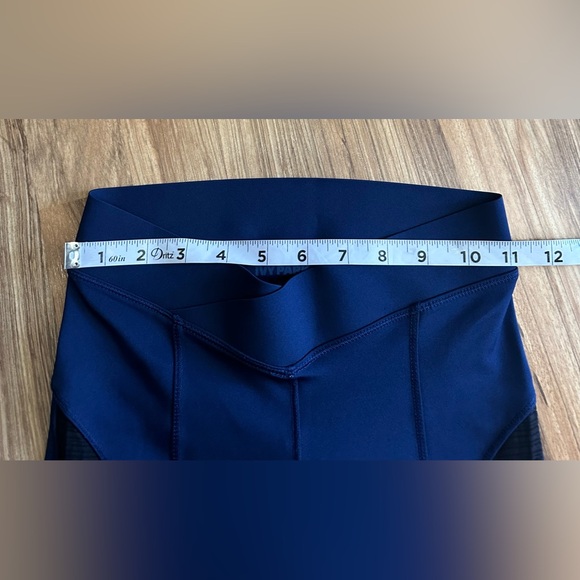 Ivy Park Yoga Athleisure Mesh Leggings Blue & Black Size XS - Picture 12 of 12